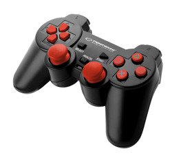 Gamepad z wibracją pad USB do PC/PS2/PS3 CORSAIR czerwony