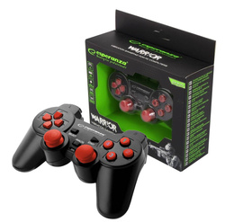 Gamepad z wibracją pad USB do PC/PS3 WARRIOR czerwony