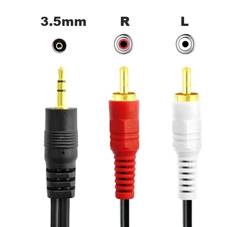 Kabel adapter JACK 3,5mm - 2 x RCA CINCH 1,5M 