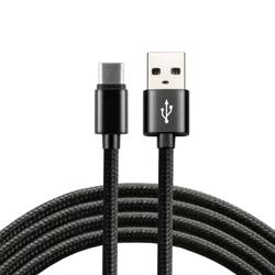 Kabel przewód pleciony USB - USB-C CBB-2CB 2m czarny