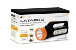 Latarka akumulatorowa LED 1.5W z ładowaniem solarnym i światłem bocznym 2.1W LB0169 LIBOX