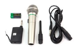 Mikrofon bezprzewodowy i przewodowy 2w1 karaoke