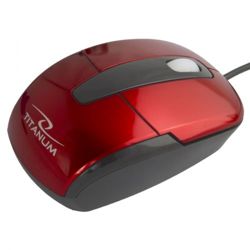 Mysz optyczna przewodowa 1000DPI USB Titanum Barracuda