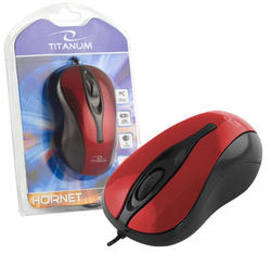 Mysz optyczna przewodowa USB 1000DPI Titanum HORNET 3D