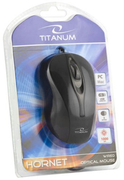 Mysz optyczna przewodowa USB 1000DPI Titanum HORNET 3D
