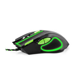 Myszka przewodowa dla graczy 7D optyczna USB MX401 HAWK zielona