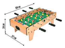 Piłkarzyki stołowe duży stół soccer 69x37x24cm