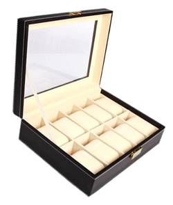 Pudełko szkatułka etui organizer na zegarki 10 sztuk
