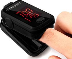 Pulsoksymetr napalcowy medyczny na palec z LCD Esperanza