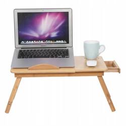 Regulowany drewniany stolik pod laptopa 15"