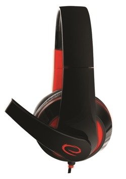 Słuchawki nauszne z mikrofonem dla graczy CONDOR czerwone