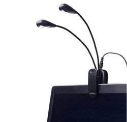 Uniwersalna podwójna lampka LED do książek e-booków z klipsem