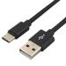 Kabel przewód pleciony USB - USB-C / Typ-C everActive CBB-1CB 100cm